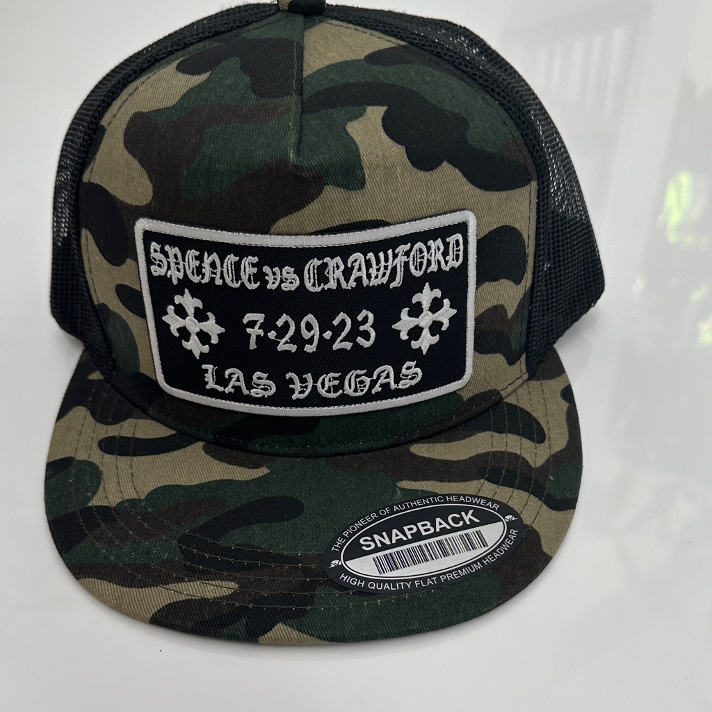 Brand New Camouflage Snapback Hat Spence Vs Crawford 7/29/23 Las Vegas